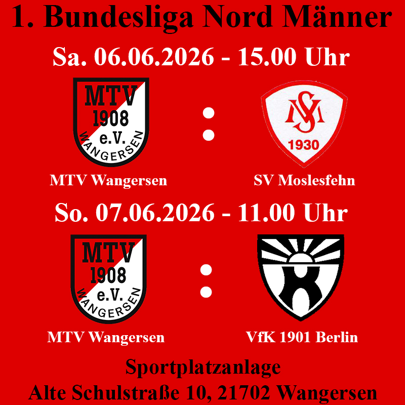 Doppelspieltag Männer Feld 2026